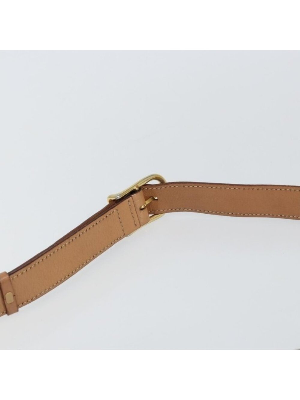 Authentic CELINE Macadam Canvas Shoulder Bag PVC Brown Gold - Picture 15 of 16